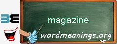 WordMeaning blackboard for magazine